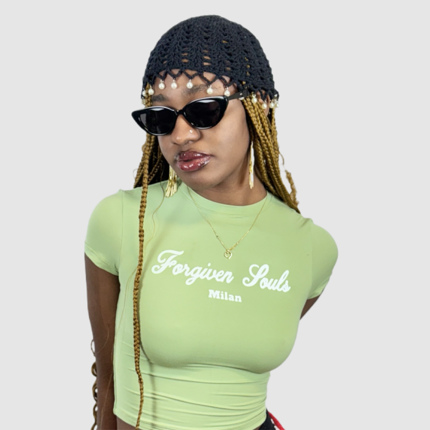 Forgiven Souls Milan Crop Top